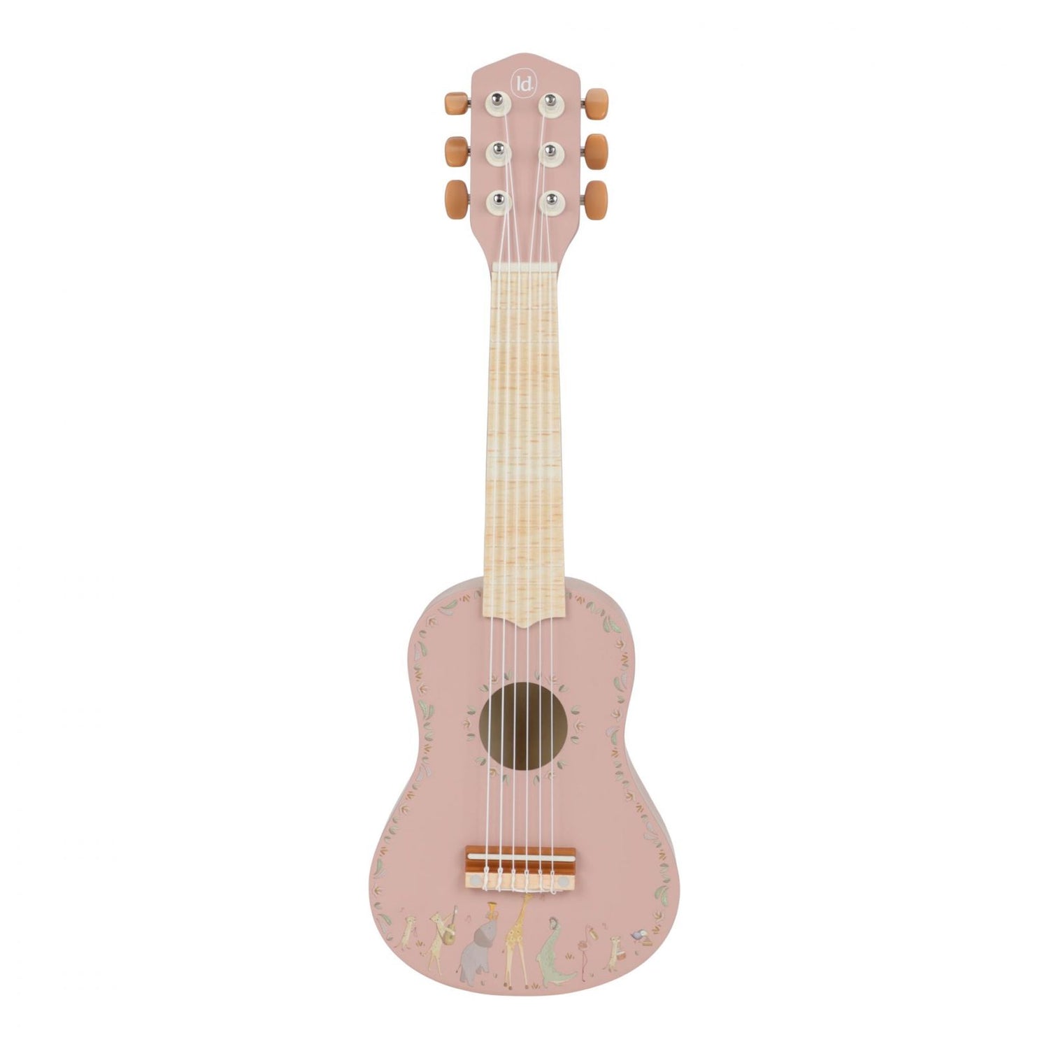 Little Dutch Chitarra in Legno Safari Friends | Il primo strumento per scoprire la musica