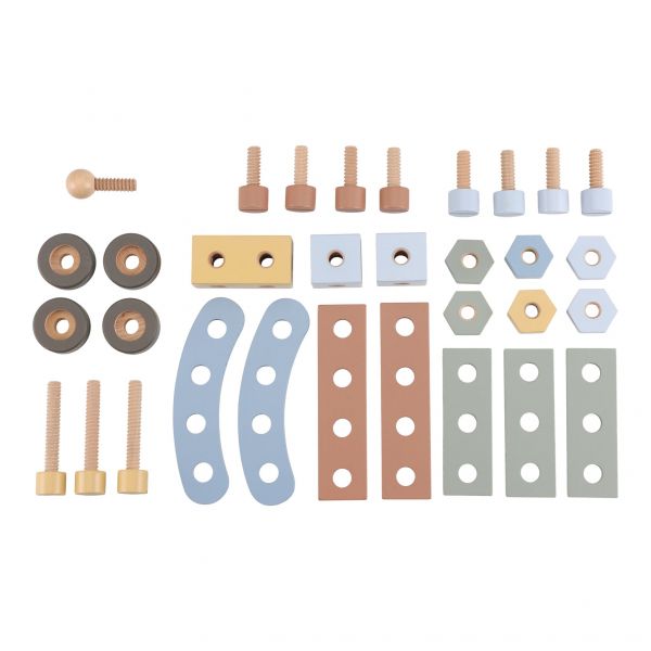 Banco da Lavoro con Attrezzi FSC Little Dutch – Gioco creativo in legno per piccoli costruttori