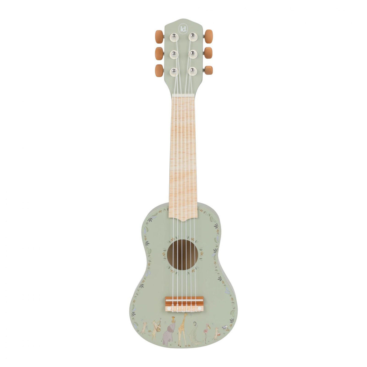 Little Dutch Chitarra in Legno Safari Friends | Il primo strumento per scoprire la musica
