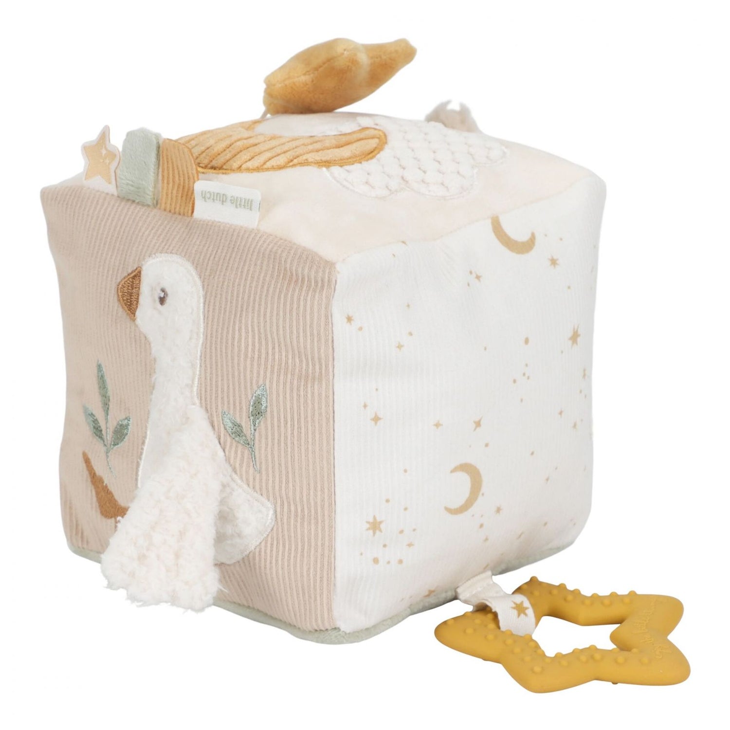 Little Dutch Little Goose Soft Cube – Multisensorischer Aktivitätswürfel für Babys