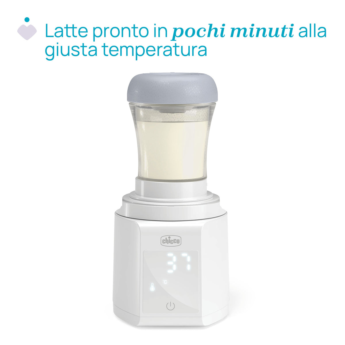 Scaldabiberon Portatile Multifunzione Chicco | Scaldabiberon Ricaricabile per Latte Materno e Artificiale