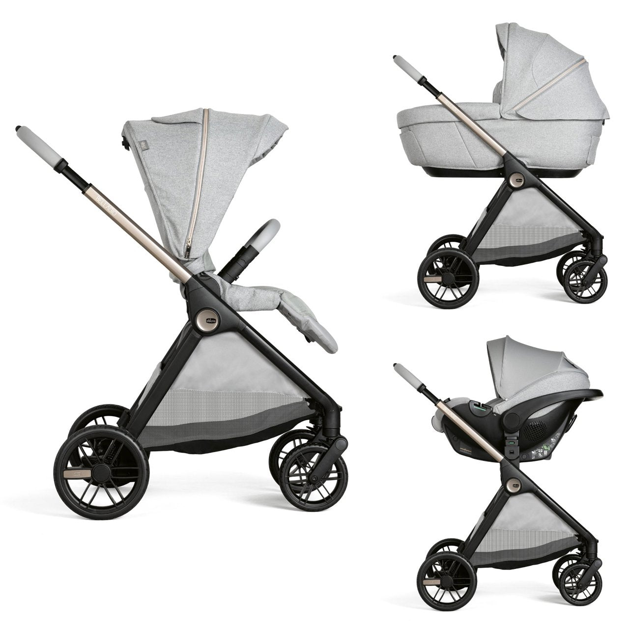 Trio Chicco Bellagio Gran Comfort con Kory Plus – Comfort superiore e praticità quotidiana dalla nascita