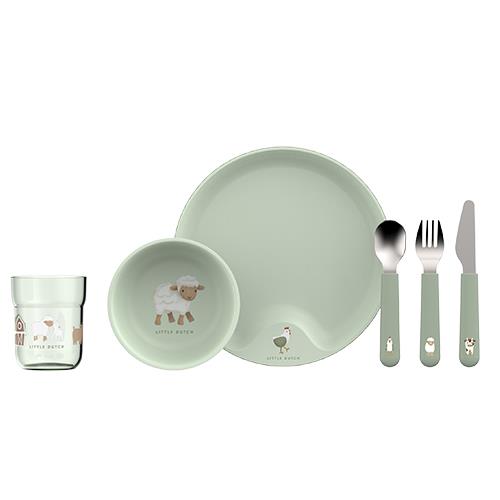Set Pappa Dinnerware 6 Pezzi Little Dutch Little Farm – Tavola completa per i primi pasti
