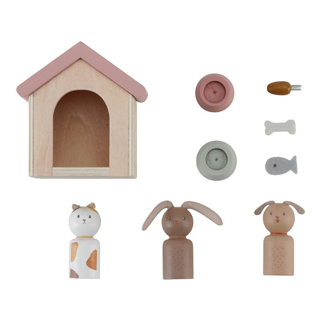 Little Dutch Pets Spielset Welpen-Erweiterungsset – Zubehör zur Erweiterung des Spielspaßes im Puppenhaus