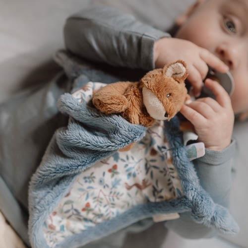 Little Dutch Forest Friends Blauer Fuchs Doudou – Weicher, beruhigender Begleiter von Geburt an