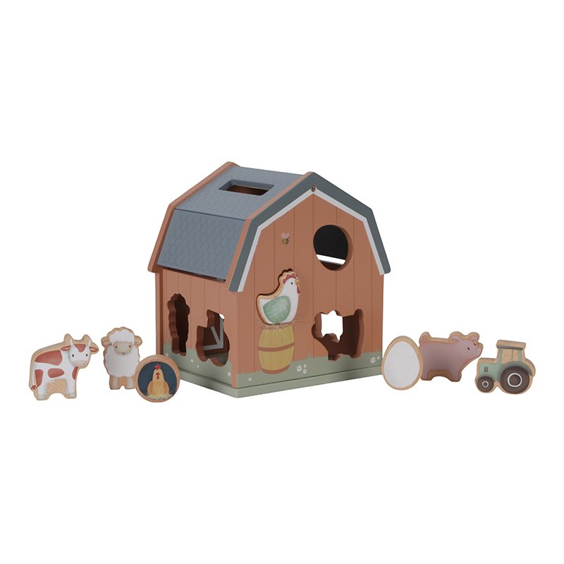 Fattoria Cubo con Forme ad Incastro Little Dutch Little Farm – Gioco educativo per imparare giocando