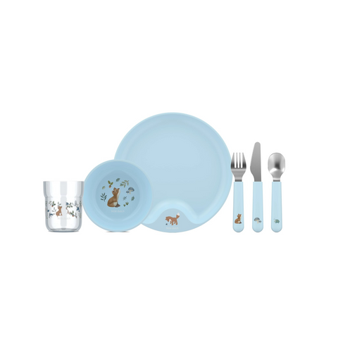 Set Pappa Dinnerware 6 Pezzi Little Dutch Forest Friends – Set completo per i primi pasti