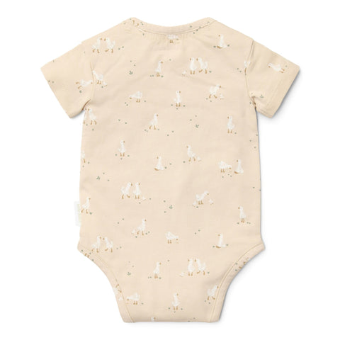 Body Manica Corta Newborn Naturals Little Goose Little Dutch | Un body delicato per il guardaroba dei più piccoli