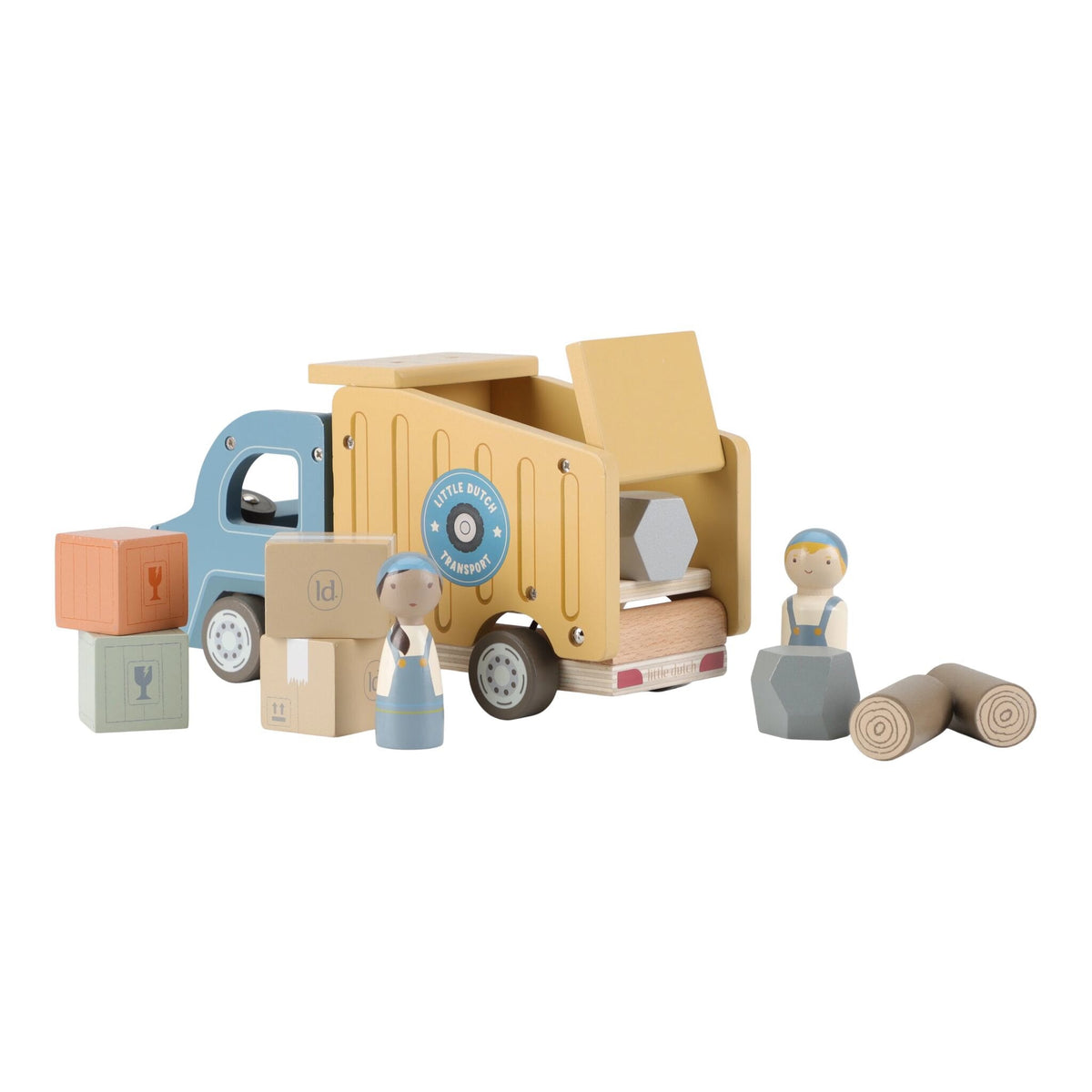 Camion della Spazzatura con Personaggi Little Dutch | Tutti a bordo: è ora di tenere pulita la città!