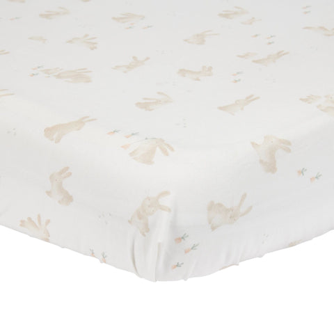 Lenzuolo con Angoli Elasticizzati 70x140/150 cm Baby Bunny Little Dutch | Morbidezza e dolcezza per il lettino