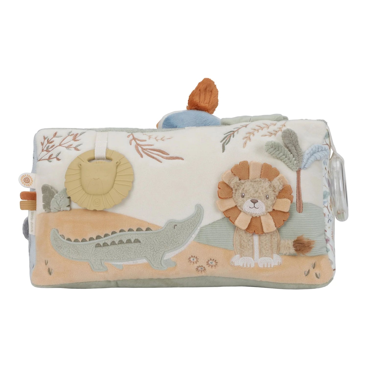 Triangle d'activités blanc Little Dutch Little Goose – Jouet multisensoriel doux pour les premières découvertes