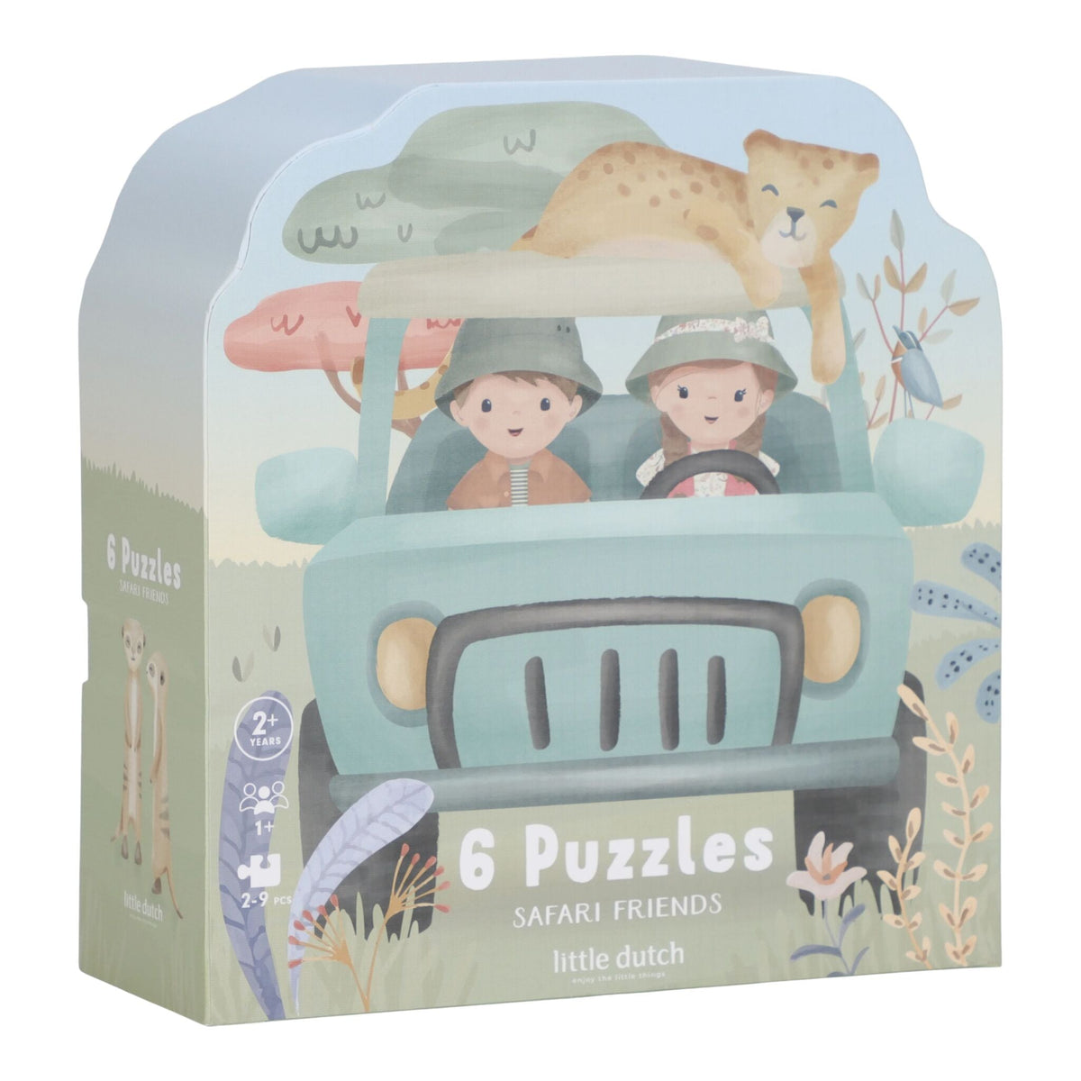 Set 6 Puzzle Safari Friends Little Dutch | Sei puzzle per scoprire il mondo degli animali