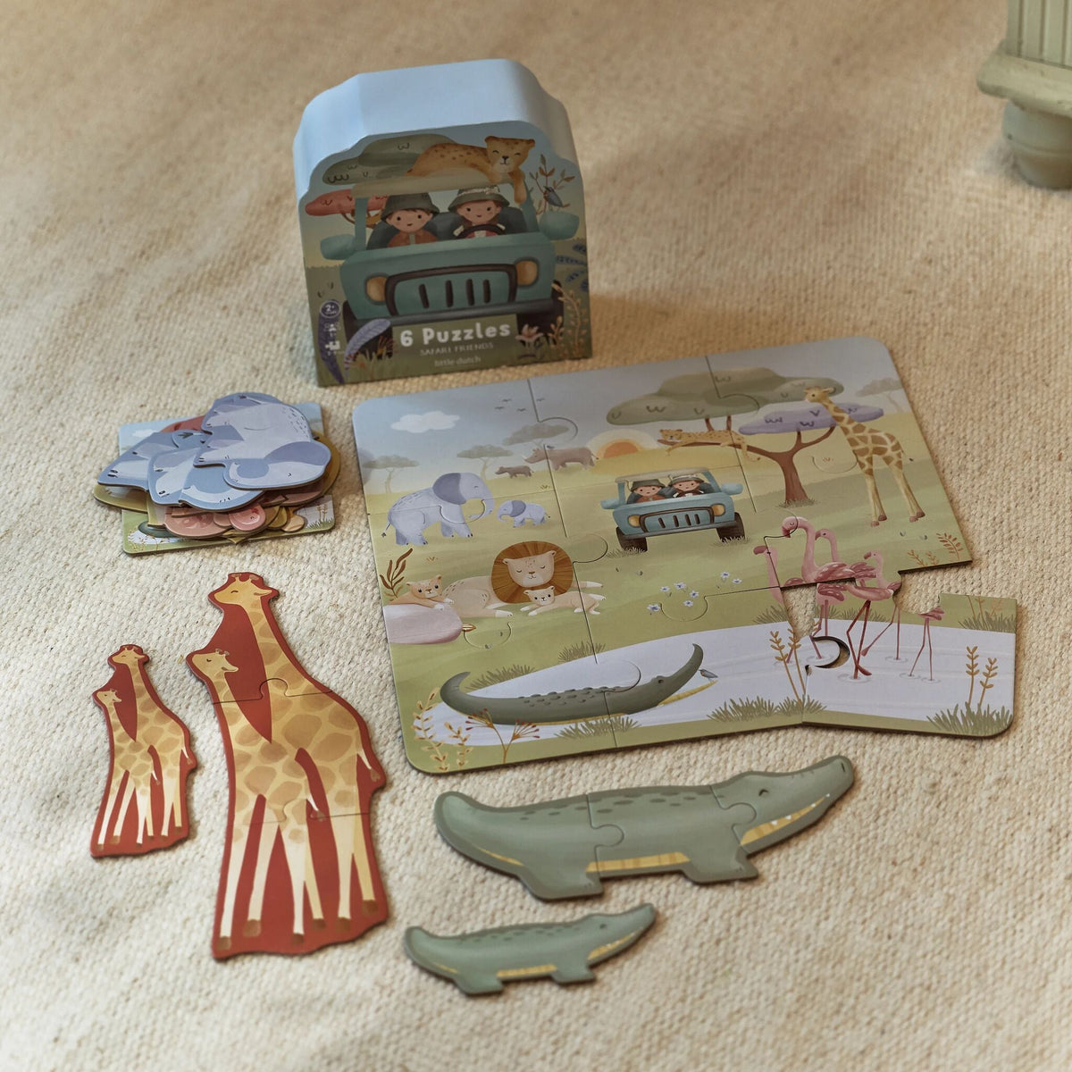 Set 6 Puzzle Safari Friends Little Dutch | Sei puzzle per scoprire il mondo degli animali