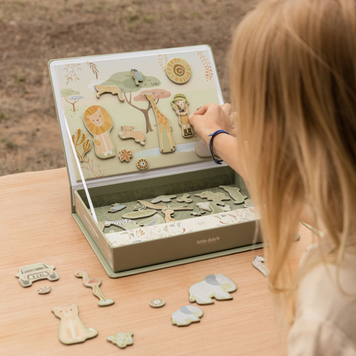 Magnetic Playboard Safari Animals Little Dutch | Crea il tuo safari con gli animali magnetici