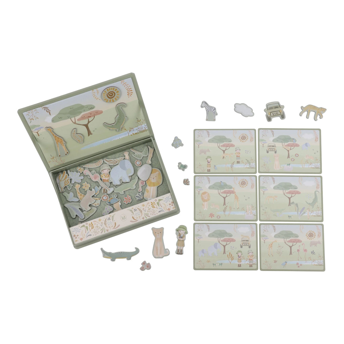 Magnetic Playboard Safari Animals Little Dutch | Crea il tuo safari con gli animali magnetici