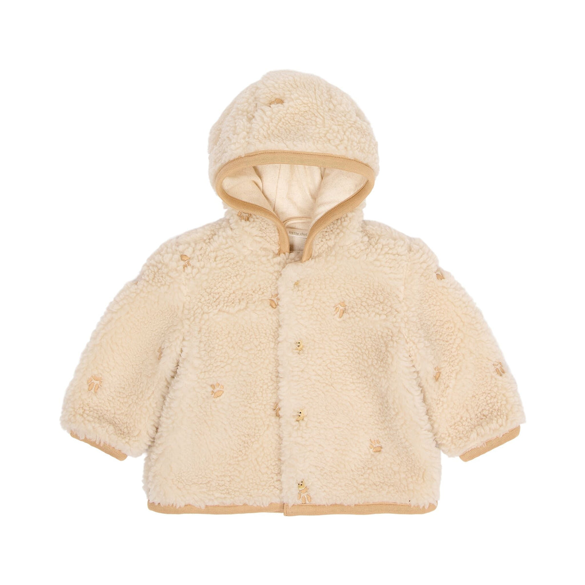 Giacca Teddy Sand Paws Little Dutch | Morbida giacca per i look invernali