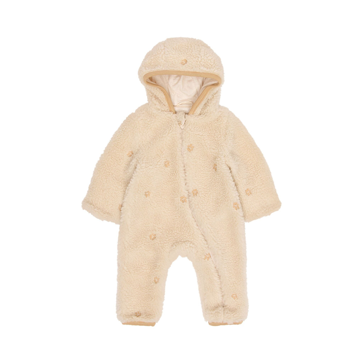 Tuta in Teddy Sand Paw Little Dutch | Morbida, calda e avvolgente per le giornate più fredde
