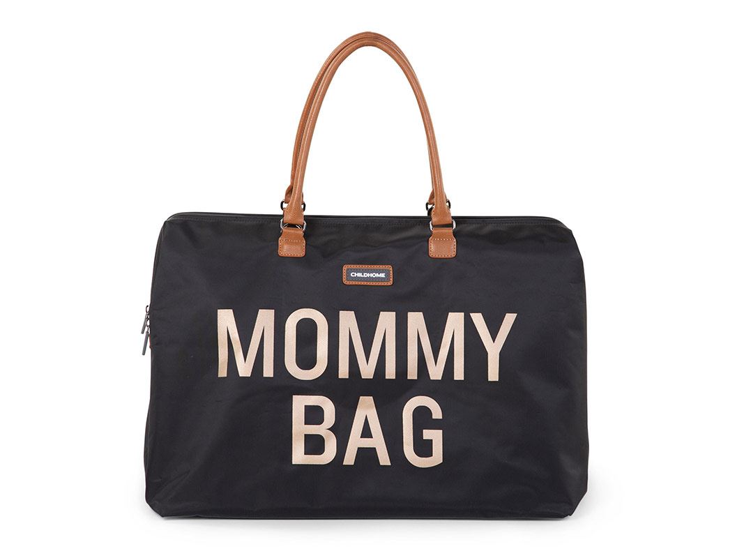 Borsa Mommy Bag Childhome Black Gold | Borsa Mamma Capiente per Parto, Ospedale e Viaggi
