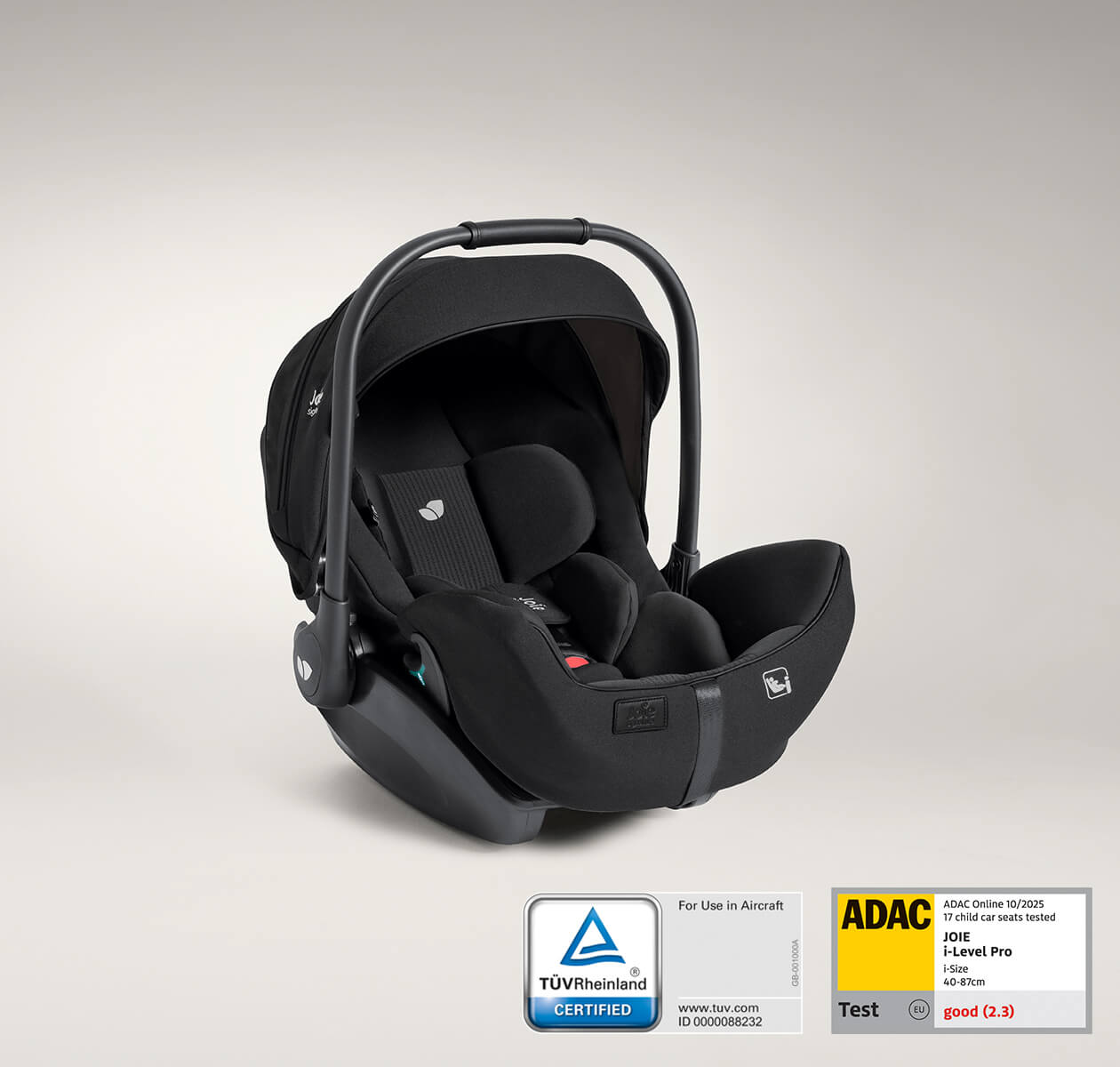 Seggiolino Auto Joie i-Level™ Pro – Comfort ergonomico e sicurezza i-Size fin dalla nascita