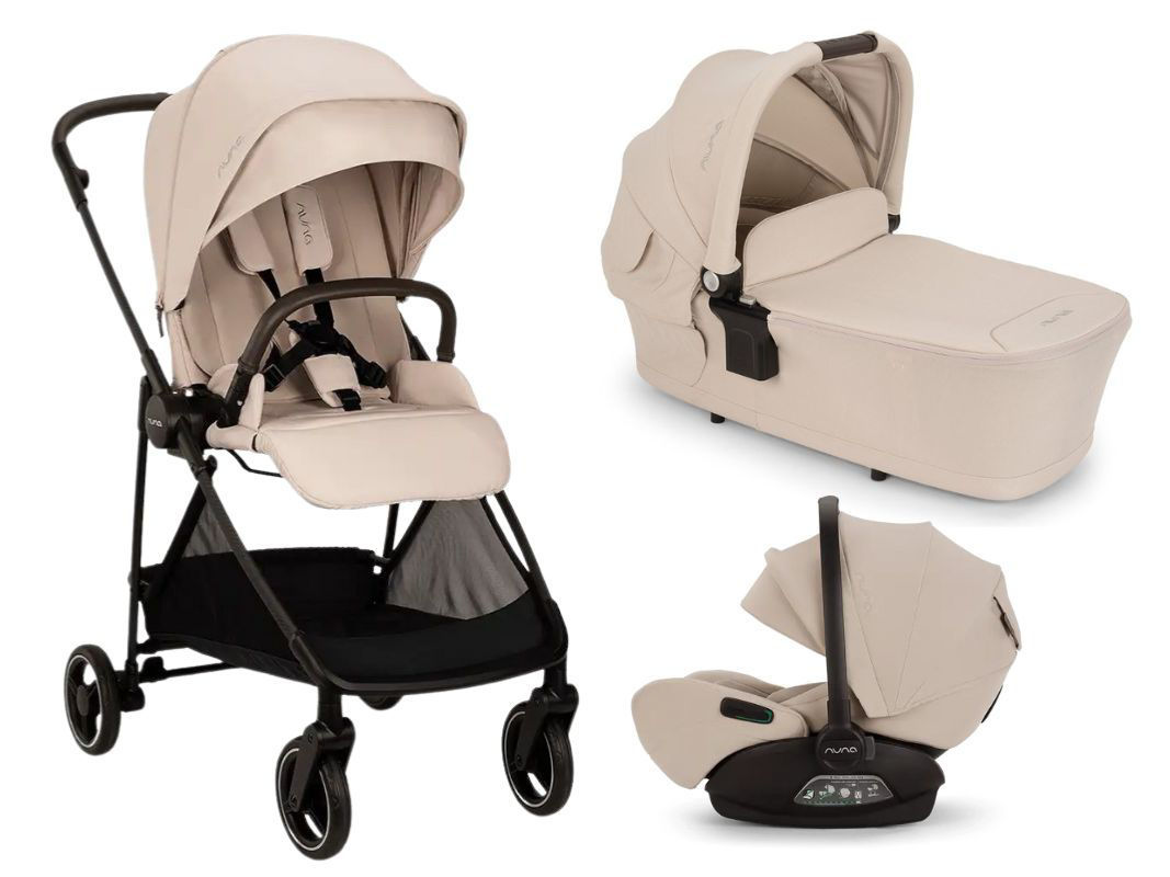 Trio Nuna IXXA™ Next con Navicella LYTL™ e Seggiolino Auto ARRA™ FLEX – Ultraleggero, resistente fino a 22 kg, dalla nascita