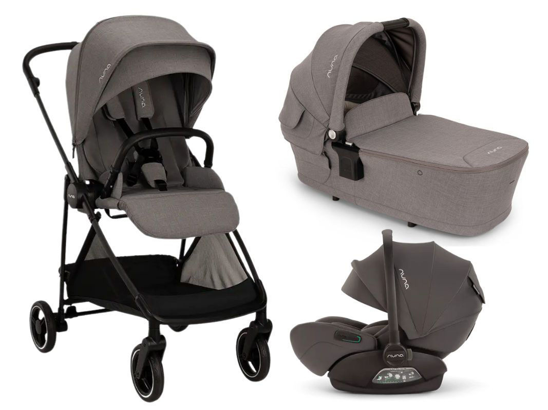 Trio Nuna IXXA™ Next con Navicella LYTL™ e Seggiolino Auto ARRA™ FLEX – Ultraleggero, resistente fino a 22 kg, dalla nascita