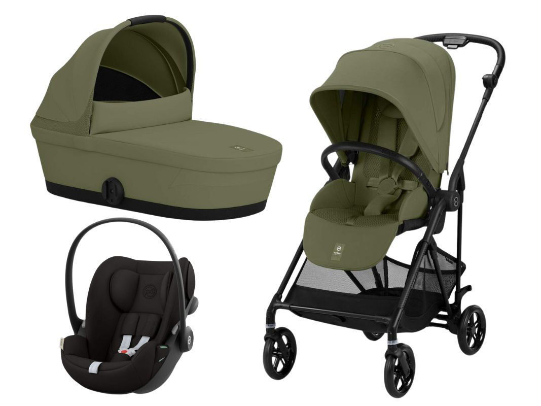 Cybex Trio Melio Carbon con Navicella, Cloud G e Adattatori – Leggerezza urbana e comfort dalla nascita