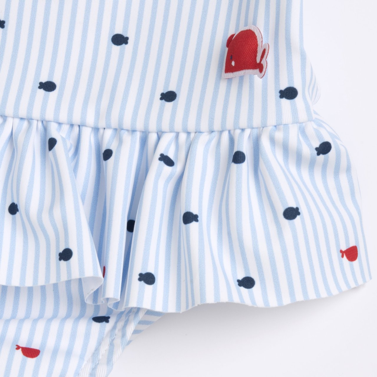 Costume intero Chicco con volant e fiocchi | Comfort e libertà per le giornate al mare