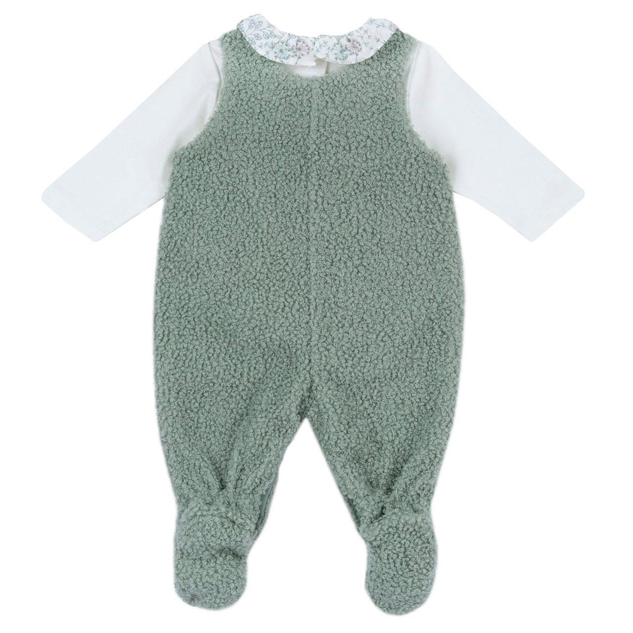 Completo Body Manica Lunga con Salopette Verde Chicco A/I 2026-2027