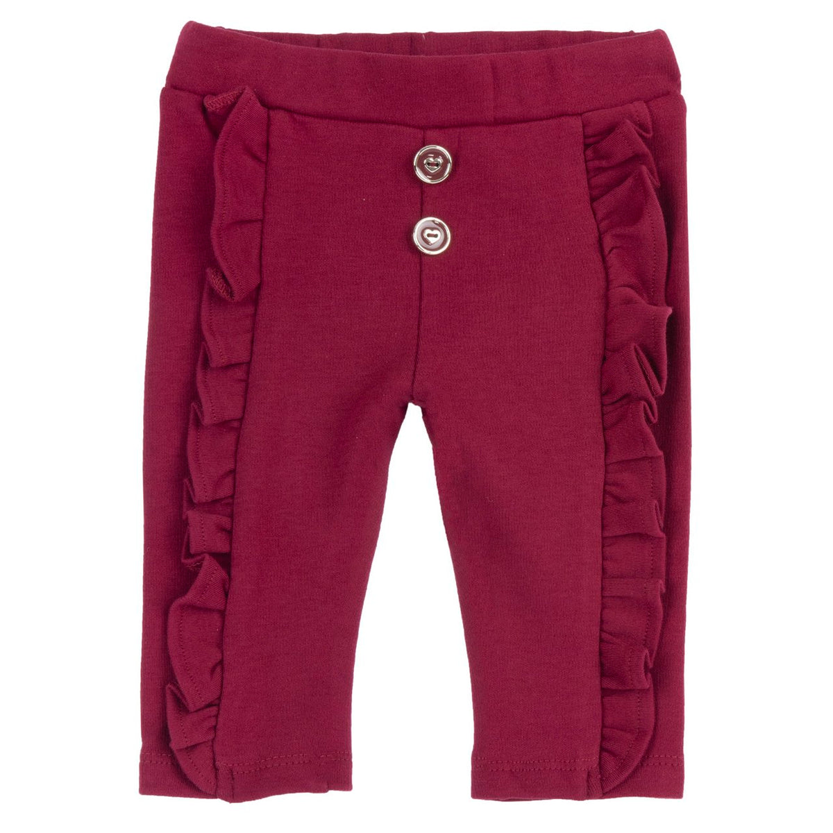 Pantalone Lungo Bimba Porpora con Bottoncini Chicco A/I 2026-27 | Per outfit casual chic