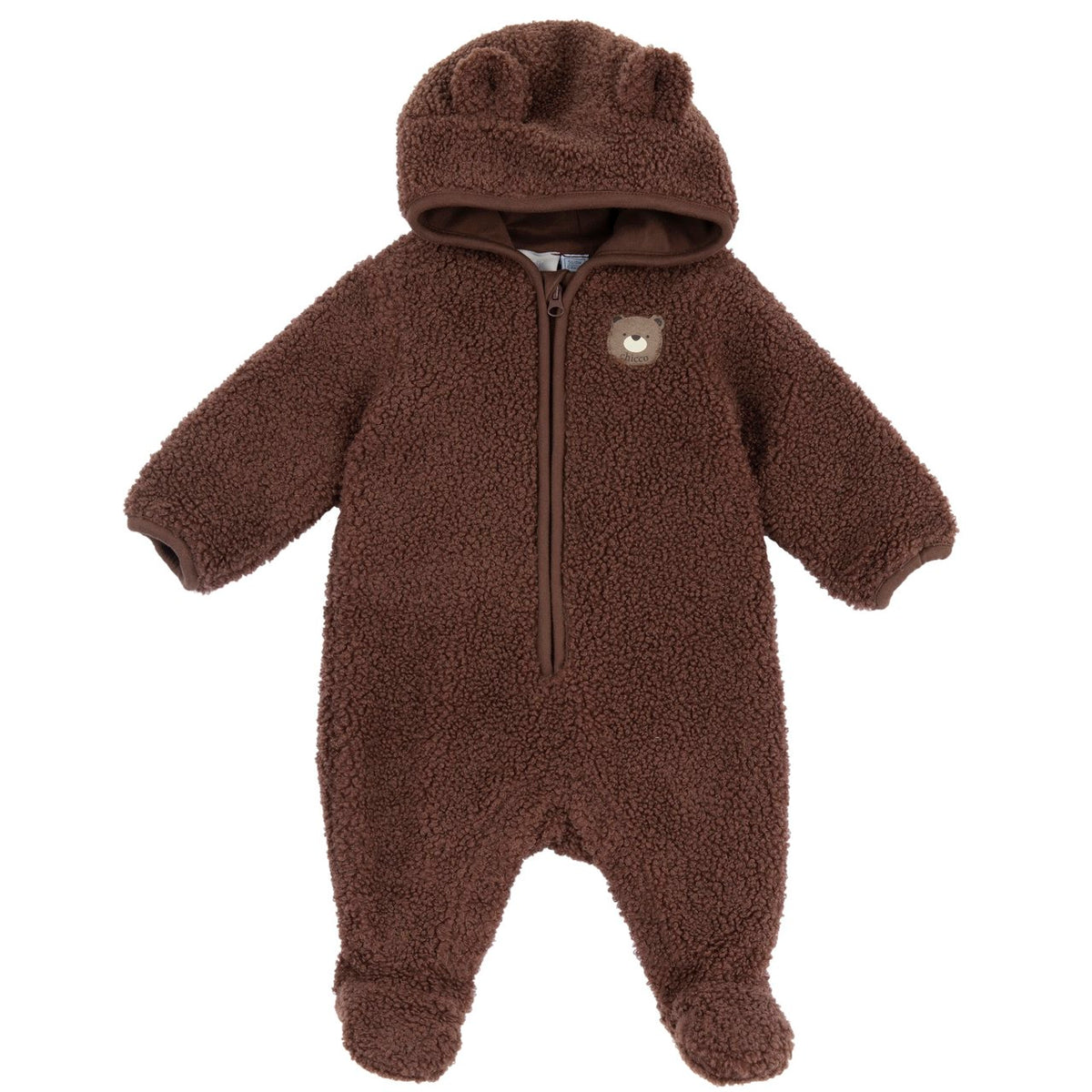 Tutina in Teddy Marrone Orsetto Chicco | Morbidezza e dolcezza per le giornate più fredde