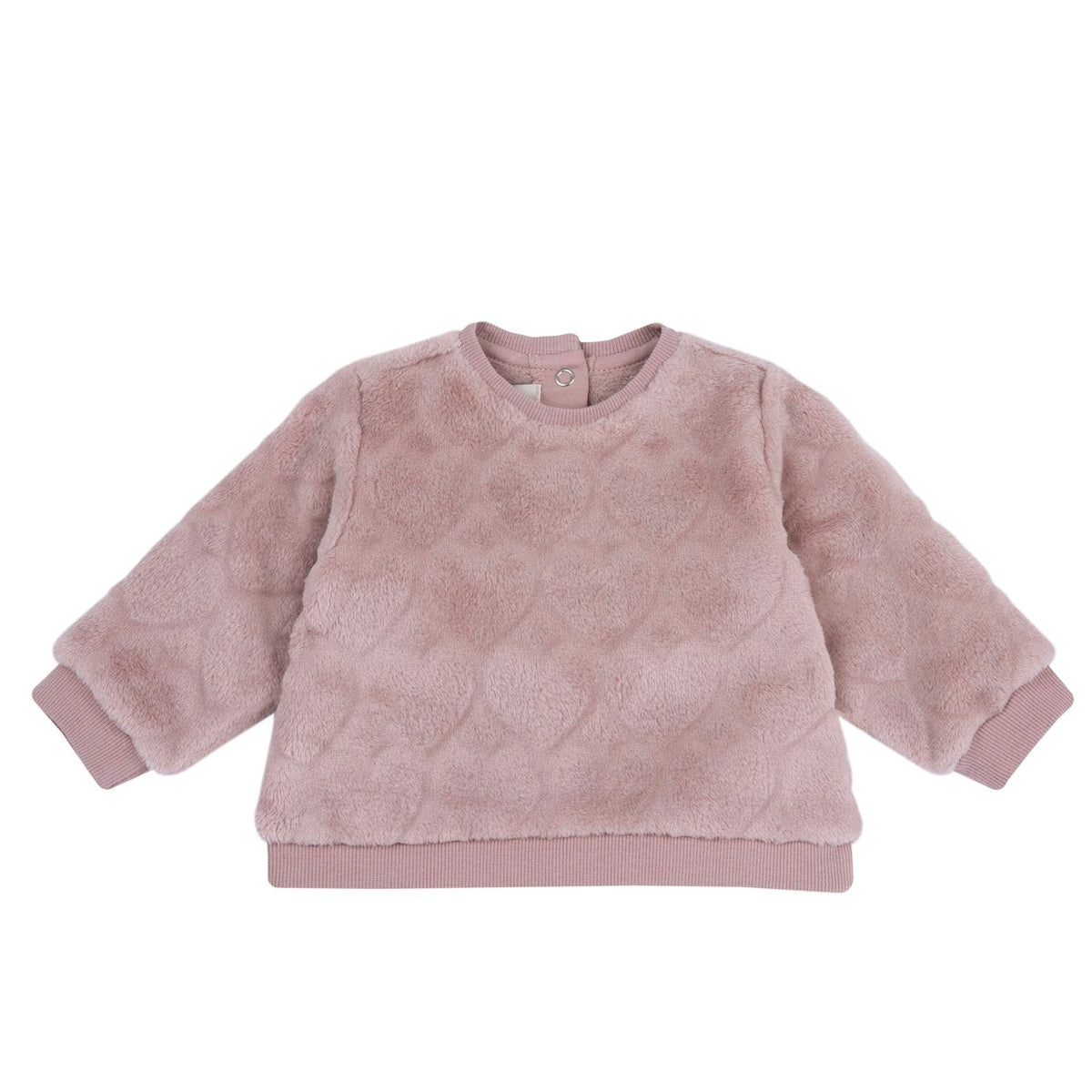 Felpa Girocollo Bimba Rosa Cipria Chicco A/I 2026-27 | Maglione in tessuto caldo e morbido