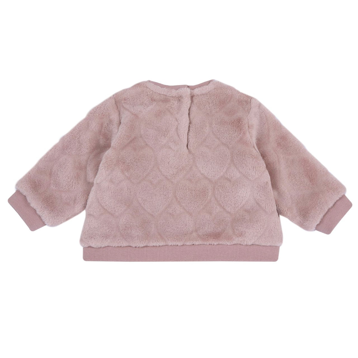 Felpa Girocollo Bimba Rosa Cipria Chicco A/I 2026-27 | Maglione in tessuto caldo e morbido