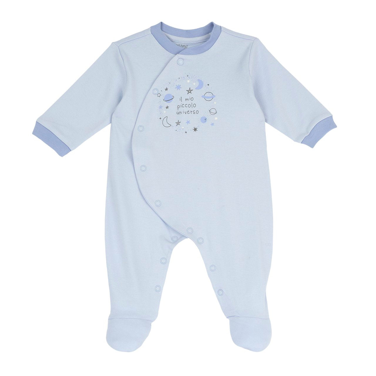 Tutina in Cotone Azzurro Medio Chicco A/I 2026-2027