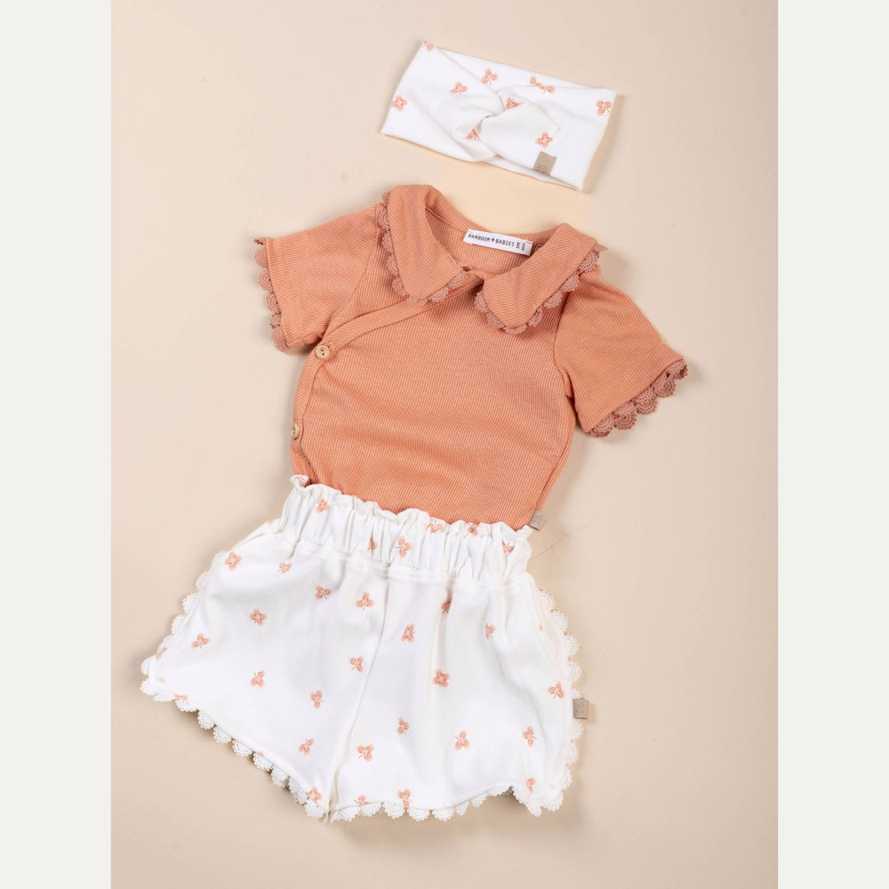 Short Bimba con Bordino Bamboom PRINT LUCKY LEAVES 280 | Pantaloncini Estivi Morbidi