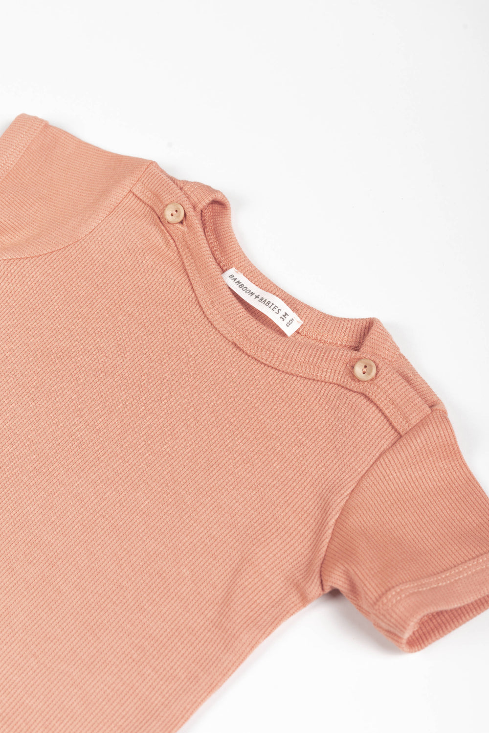 Shirt a Costine Bamboom CORAL 276 | Maglietta Morbida in Fibra di Bamboo per Bambini