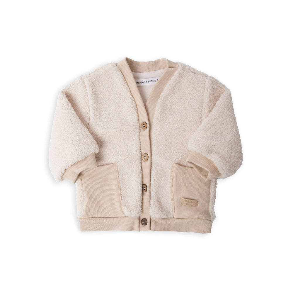 Cardigan Teddy con Tasche Warm White 345 Bamboom A/I 2026-2027