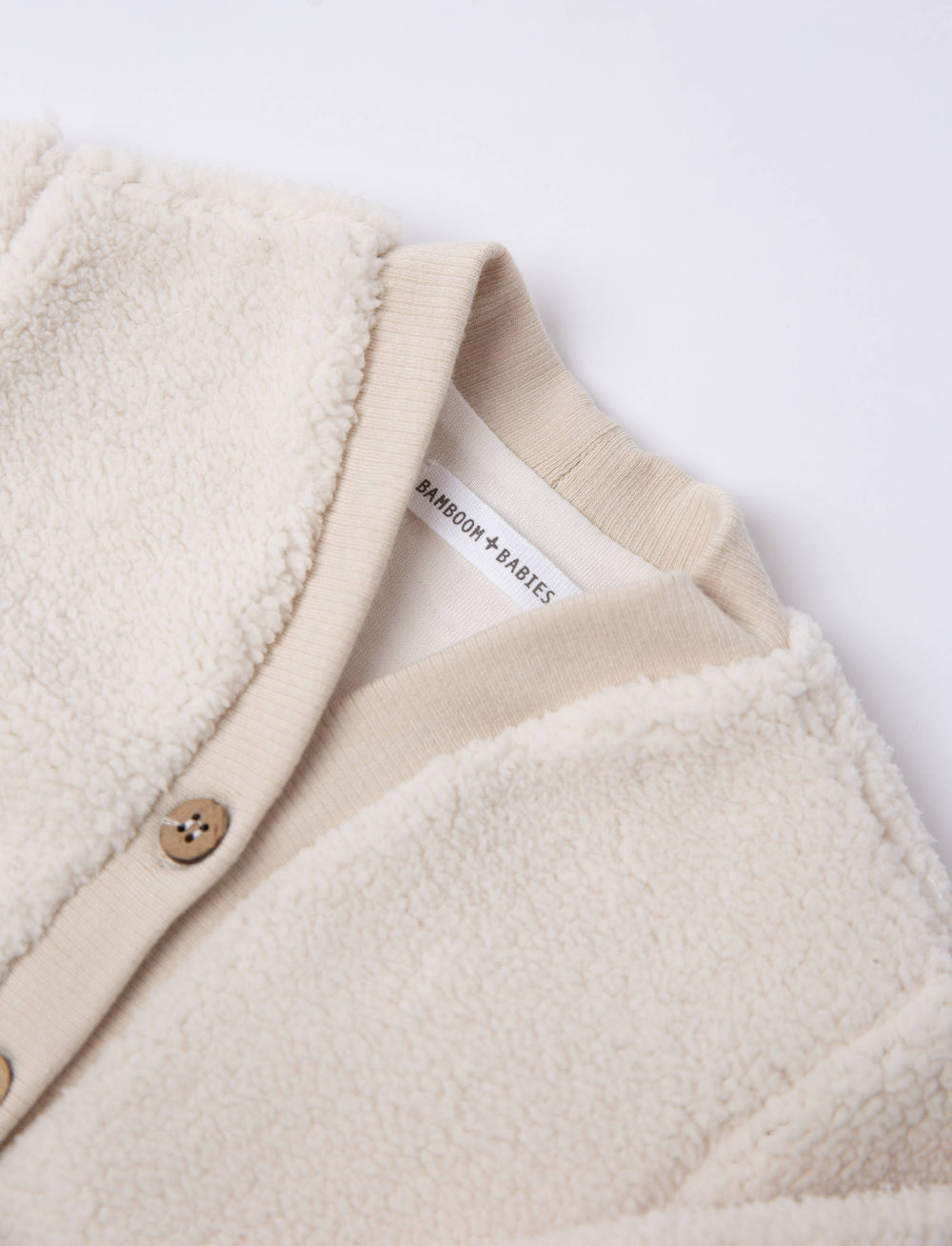 Cardigan Teddy con Tasche Warm White 345 Bamboom A/I 2026-2027