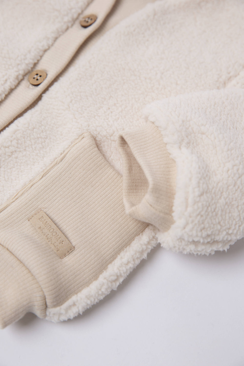 Cardigan Teddy con Tasche Warm White 345 Bamboom A/I 2026-2027