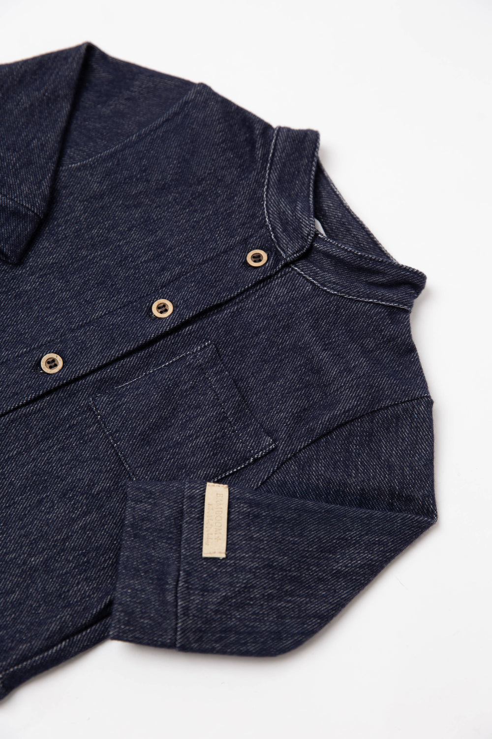 Camicia con Collo Coreano Jeans Blu 38 Bamboom A/I 2026-2027