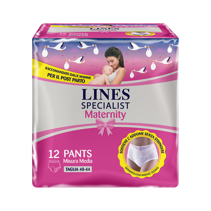 Lines Maternity Mutandine Pants Post Parto | Assorbenti a Mutandina per i Giorni Dopo il Parto