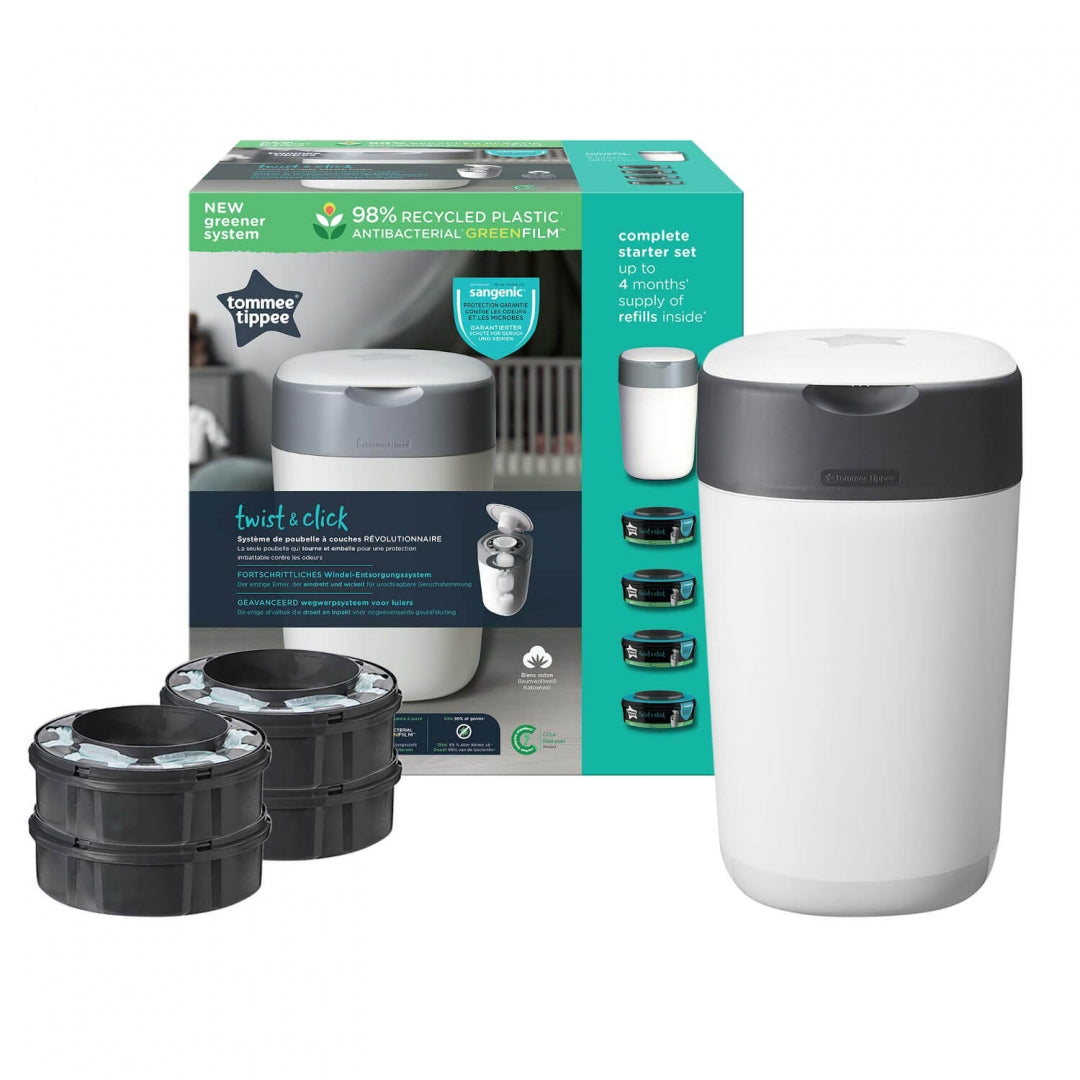 Tommee Tippee Twist&Click Special Kit – Sistema mangiapannolini completo per igiene totale fin dal primo giorno