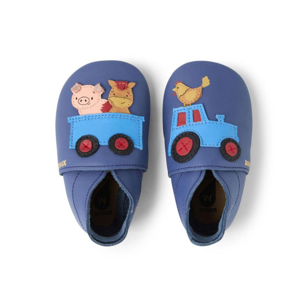 Bobux Soft Sole Rusty Ride Blue Indigo | Chaussons souples premiers pas