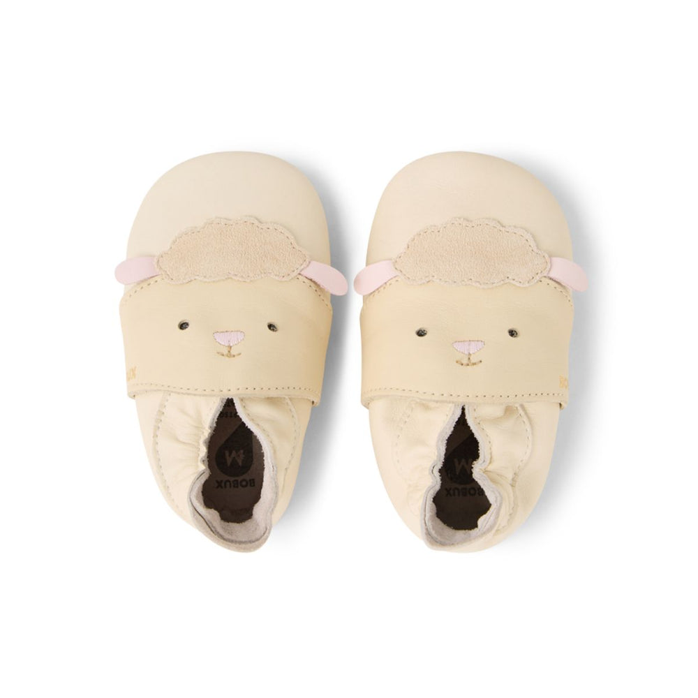 Bobux Soft Sole Binky Sheep White Swan | Chaussons souples premiers pas