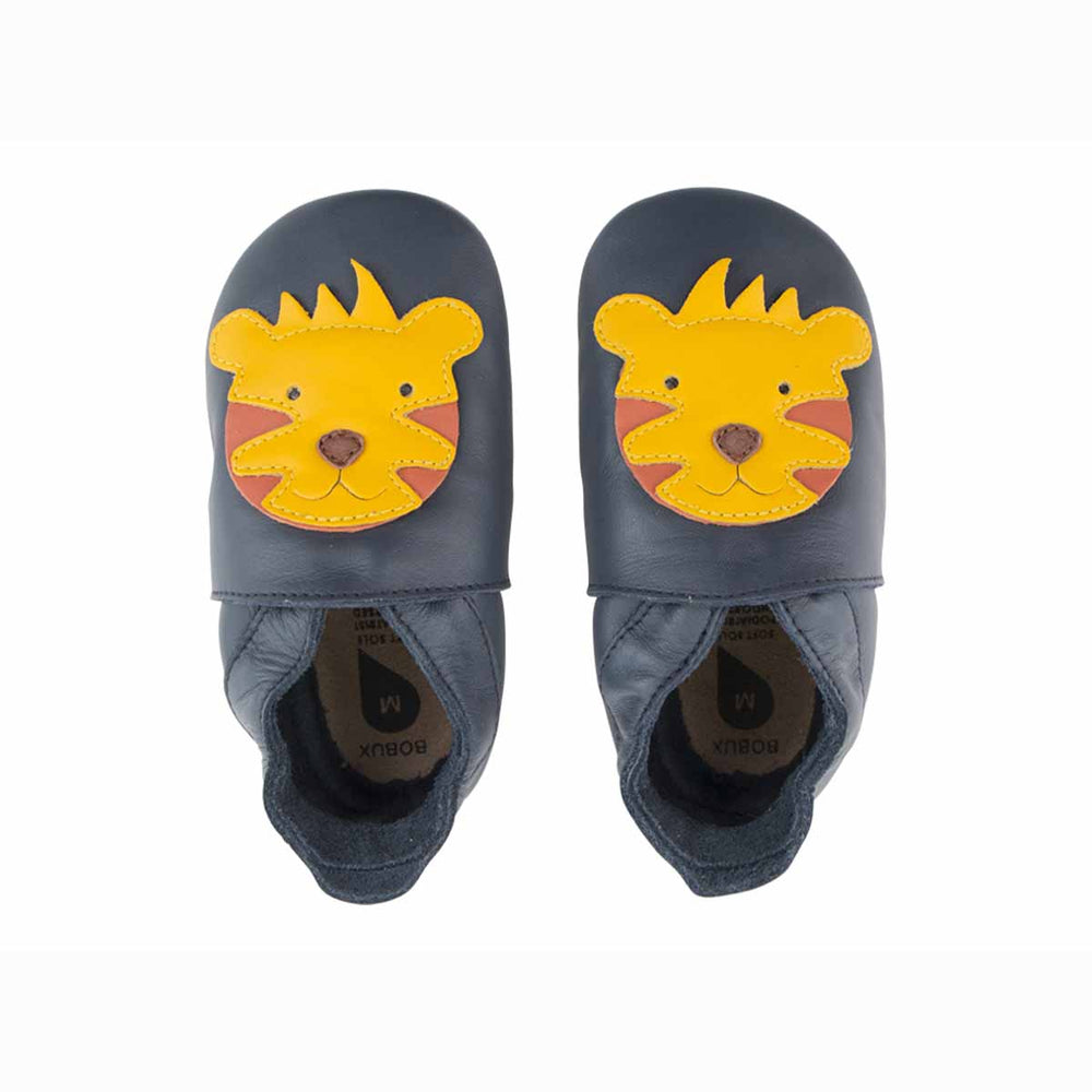 Bobux Soft Sole Tiger Navy | Chaussons Premiers Pas