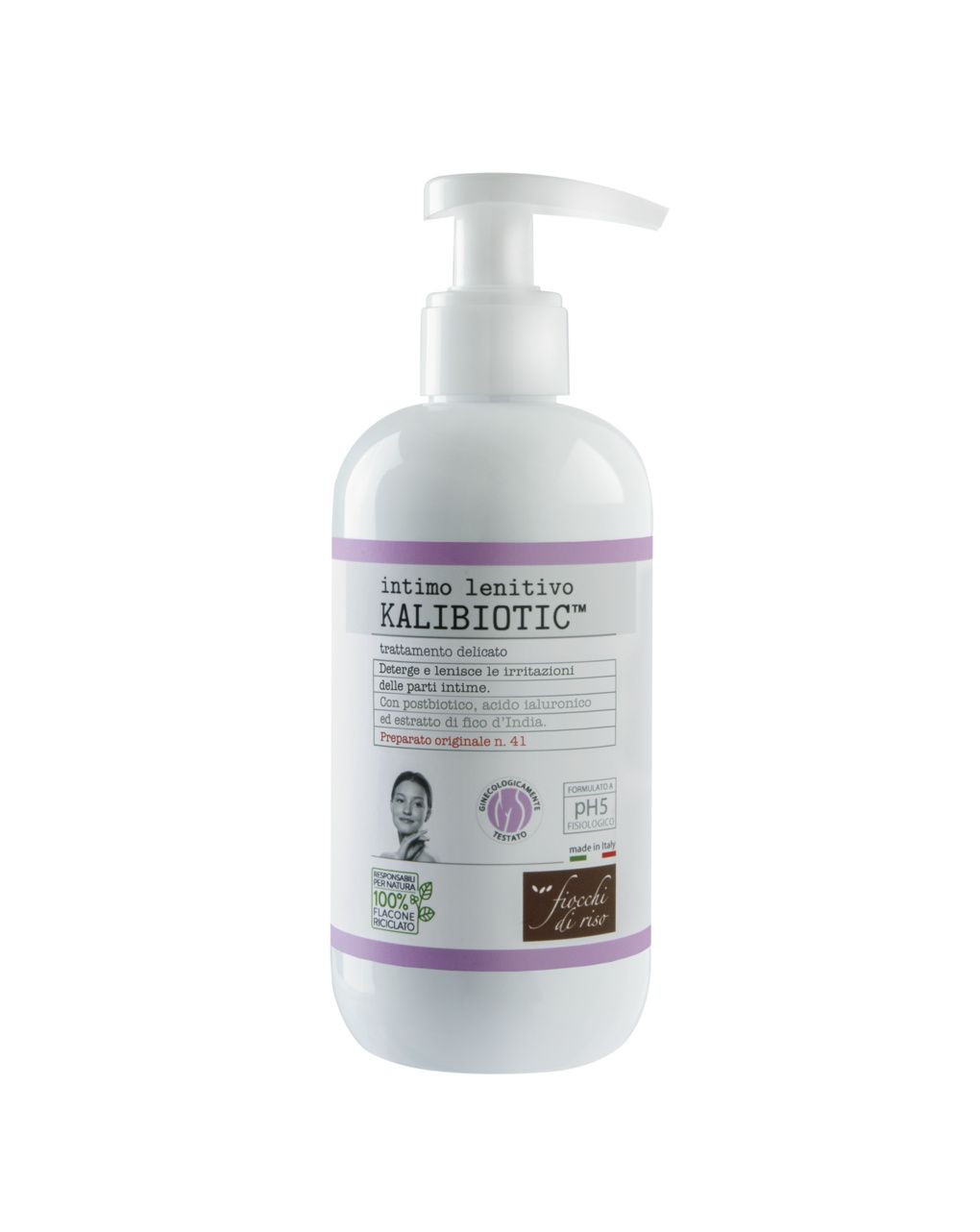 Fiocchi di Riso Intimo Lenitivo Kalibiotic pH 5 – 240 ml | Detergente Intimo Delicato e Calmante