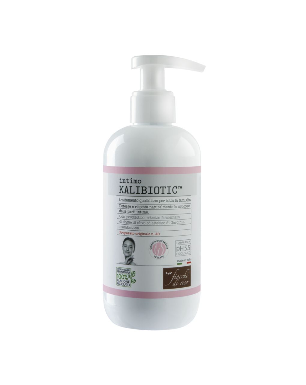 Fiocchi di Riso Intimo Kalibiotic pH 5.5 – 240 ml | Detergente Intimo Delicato per Mamme