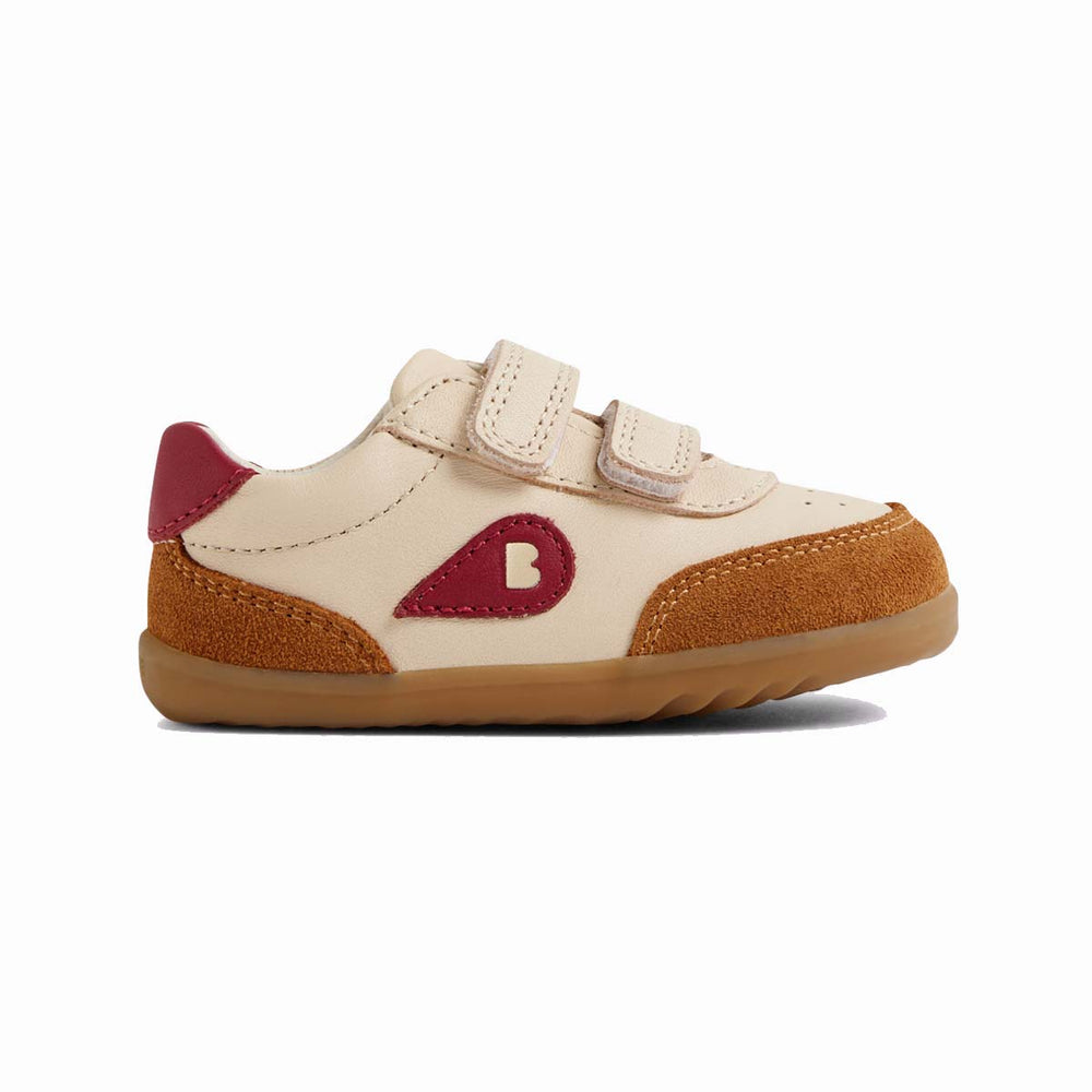 Bobux Step Up Champ Chalk Caramel Tibetan Red – Sneakers Primi Passi