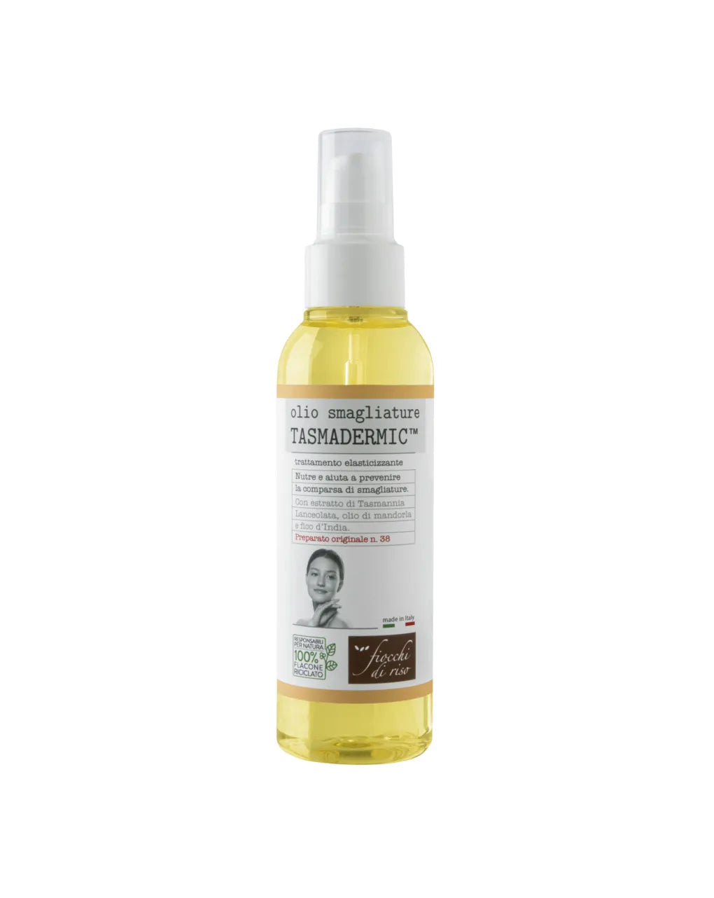 Fiocchi di Riso Olio Smagliature Tasmadermico – 150 ml | Nutrimento Intenso ed Elasticità in Gravidanza e Post-Parto