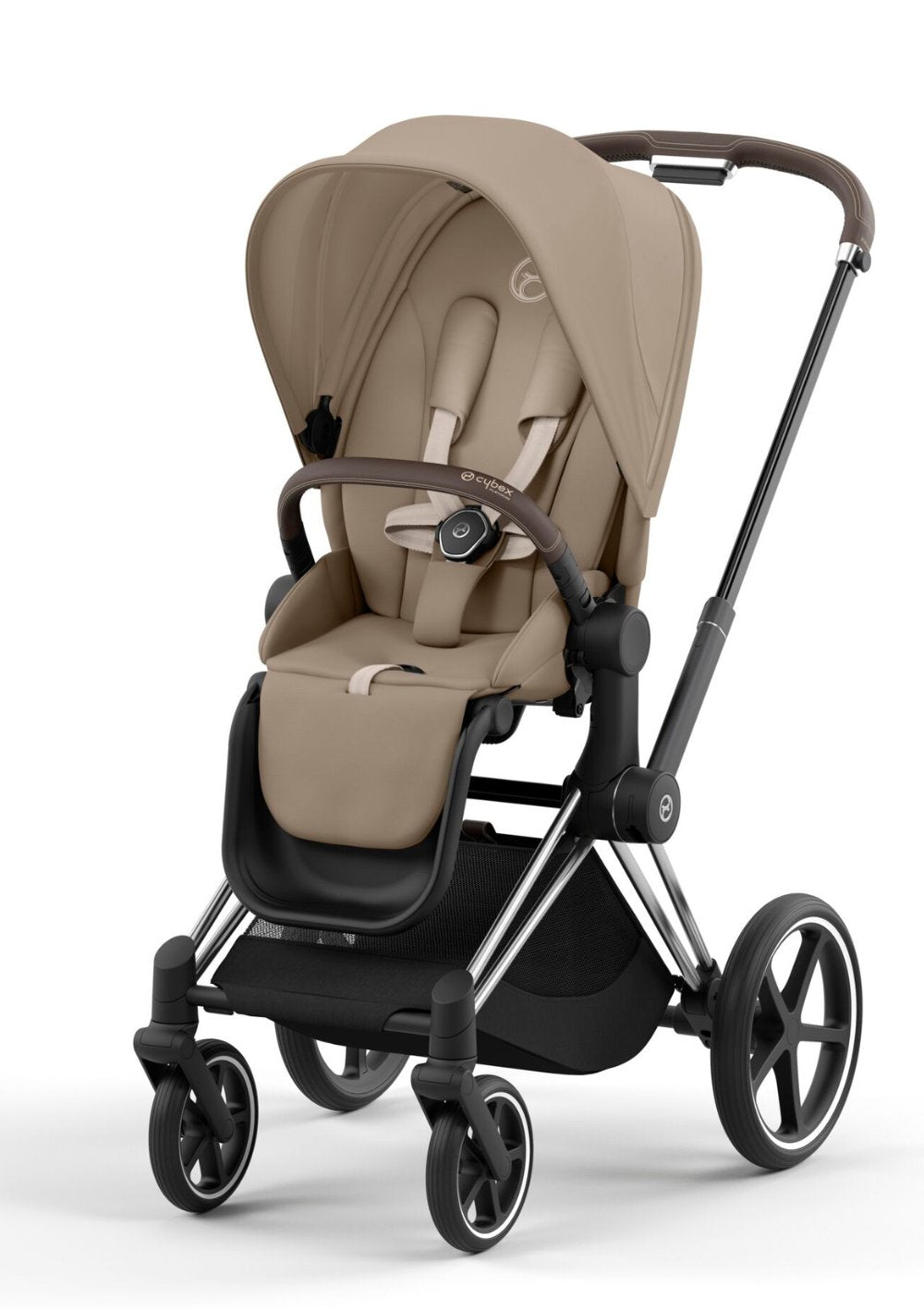 Trio Cybex Priam Chrome Brown Cozy Beige, Cot Lux Cozy Beige, Cloud T i-Size Cozy Beige Plus