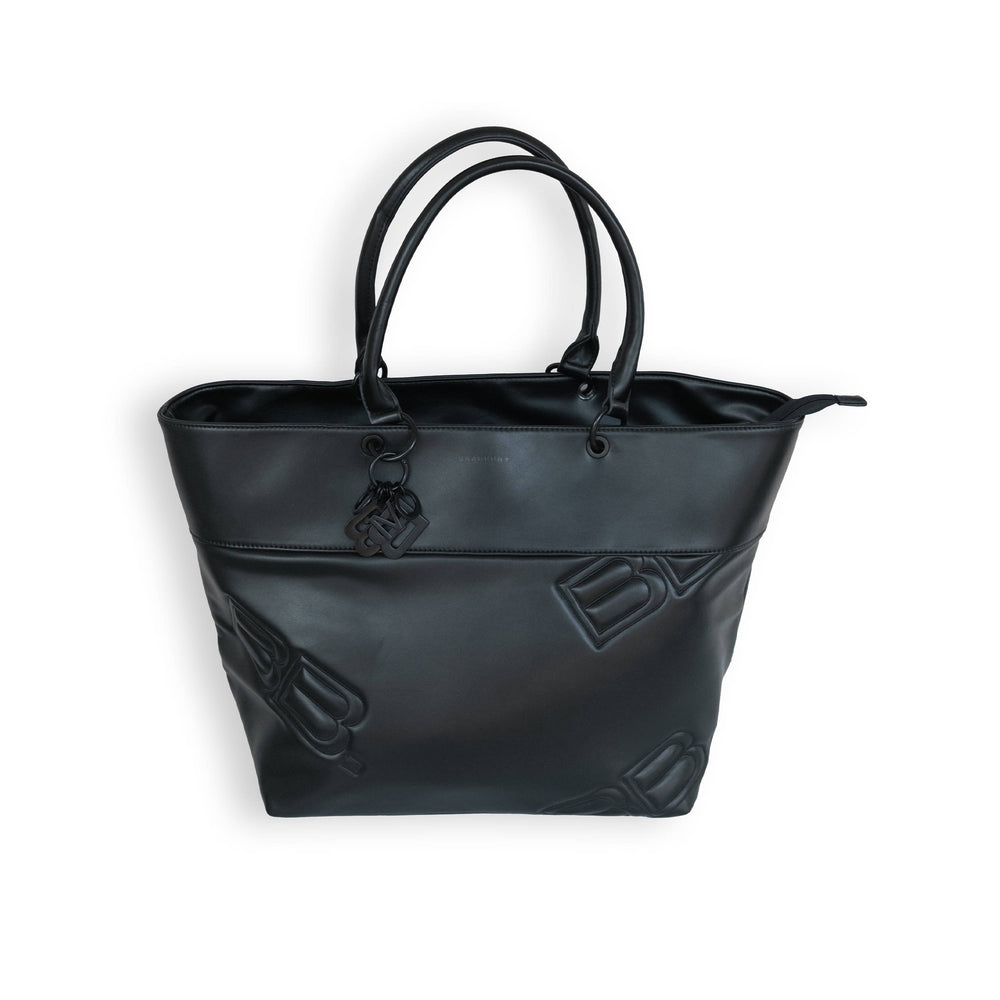 Borsa a Tracolla in Ecopelle Bamboom Black 21 | Borsa Mamma Nera Elegante e Versatile